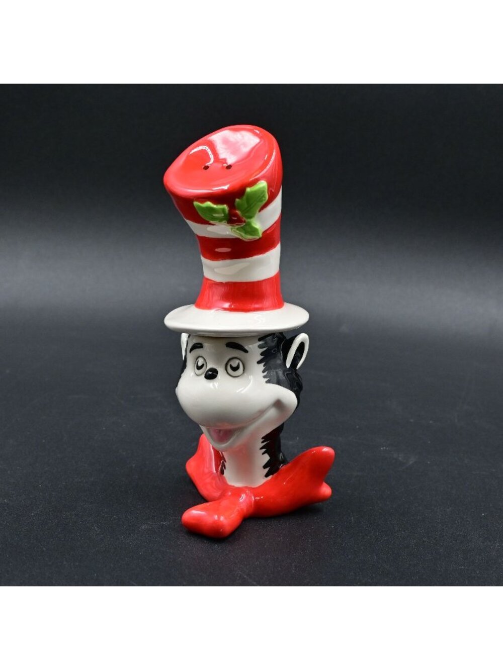 Dr. Seuss Salt Pepper Shakers Set Sculpted Ceramic Cat In The Hat Magnetic